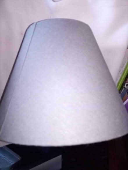 Photo of free Pair of grey conical lampshades. PROMISED (Reddingmuirhead FK2) #1
