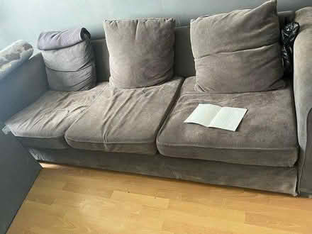 Photo of free Large grey sofa (croydon) #2