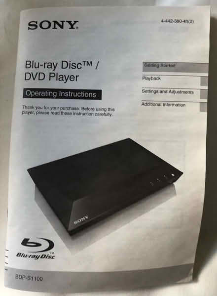 Photo of free Sony Blu-Ray Player (Chesham) #4