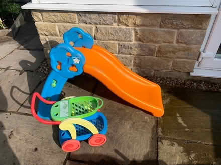 Photo of free Toddler slide and trolley (Idle Bradford) #1