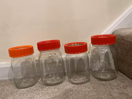 Photo of free 4 killer jars with seals (Eastern Green CV5) #1