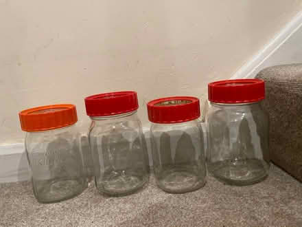 Photo of free 4 killer jars with seals (Eastern Green CV5) #1