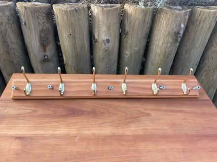 Photo of free Wooden coat hook rack (Penisarwaun LL55 3) #1