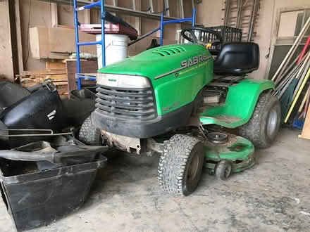 Photo of free John Deere Sabre lawnmower (Denbigh near Lucas Crk bridge) #1