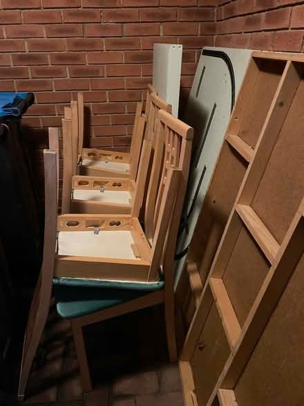 Photo of free Six dinning chairs in need of a new home (Stony Stratford MK11) #1