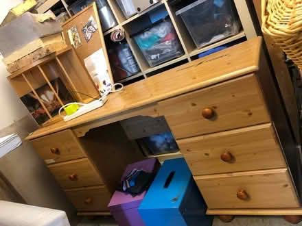Photo of free Desk with 6 drawers (Backwell BS48) #1