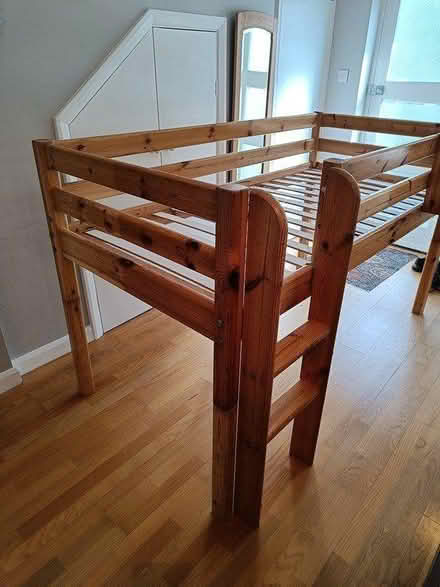 Photo of free Pine bed, for child/young teen (Redhill RH1) #3