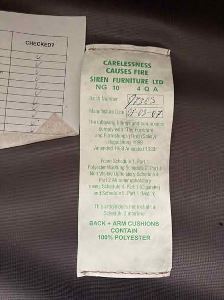 Photo of free Large Modern Armchair (Chiswick) (W4 Chiswick) #2