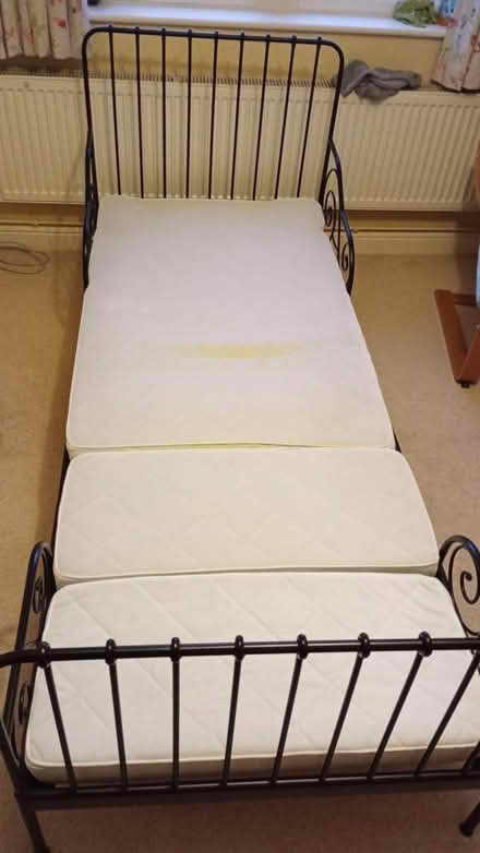 Photo of free Child's Bed -IKEA extendable black metal frame (Lower Sheering CM21) #3