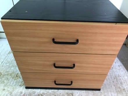 Photo of free Small 3 Drawer Chest (Hinckley LE10) #1