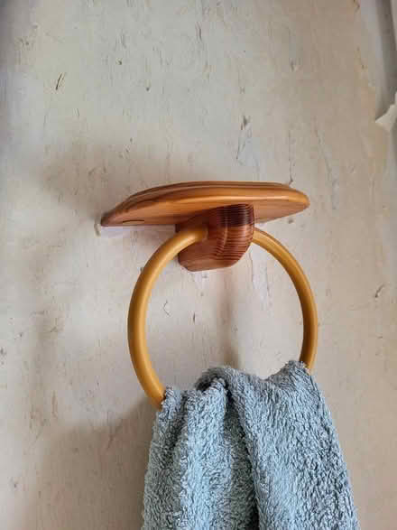 Photo of free Wall mounted shelf and matching towel holder (Corston) #1