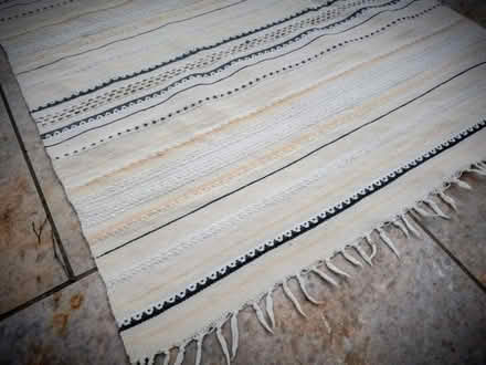 Photo of free Small beige cotton rug (Emsworth PO10) #2