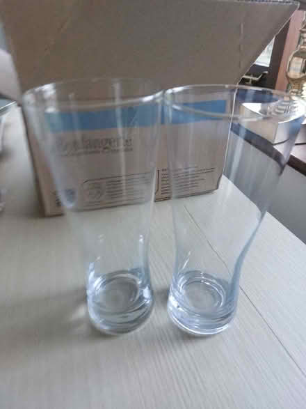 Photo of free 2 tall beer glasses or vases (Beetham LA7) #1