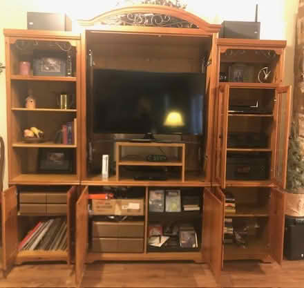 Photo of free Pine Entertainment Center (Woodway) #2