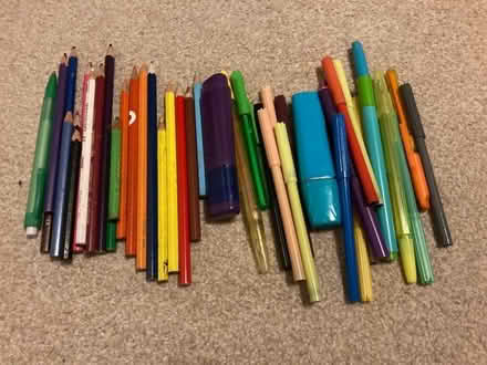 Photo of free Coloured Pencils & Pens (Rhoose CF62) #1