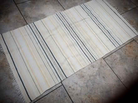 Photo of free Small beige cotton rug (Emsworth PO10) #1