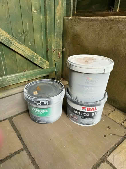 Photo of free Paints and tile adhesive (Windsor SL4) #1
