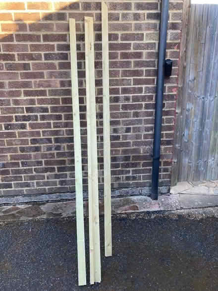 Photo of free 4 pieces tannelised battening (Glenleigh Park TN39) #1