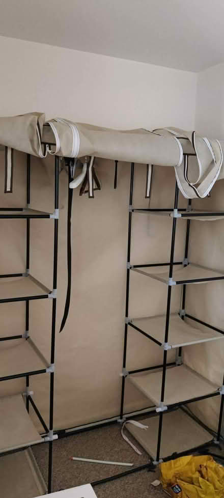 Photo of free Canvas Wardrobe with lots of storage space. Comes dismantled (Witham CM8) #4