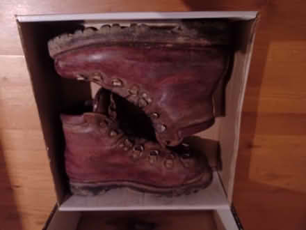 Photo of free Old Leather Mountaineering Boots size 7 1/2 (Totley S17) #1