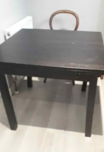 Photo of free Black IKEA square dining table (Chiswick W4) #1