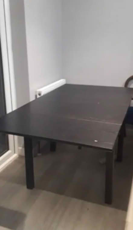 Photo of free Black IKEA square dining table (Chiswick W4) #2