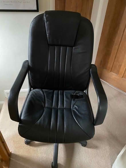 Photo of free Leather computer chair (Openwoodgate, Belper) #1