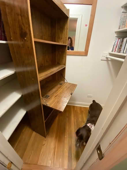 Photo of free Tall bookshelf/desk (North Wheaton) #1