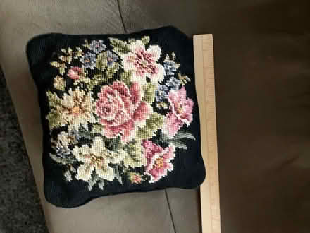 Photo of free Small needlepoint pillow (Bellevue) #2
