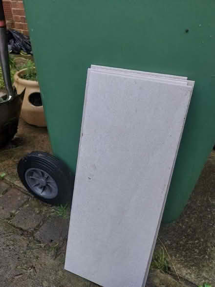 Photo of free Four ceramic wall tiles (grey/beige) (Cowley OX4) #1