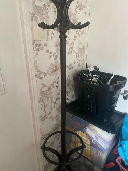 Photo of free Tall black wooden coat/hat stand (Earby BB18) #1