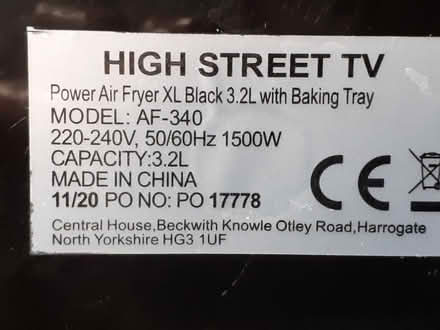 Photo of free Air Fryer (Kingsway) #2