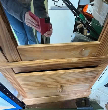Photo of free Single pine wardrobe with mirror (Wivenhoe CO7) #1
