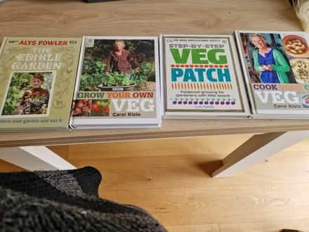 Photo of free 4 hardback books re growing/cooking vegetables (Spinney Hill) #1