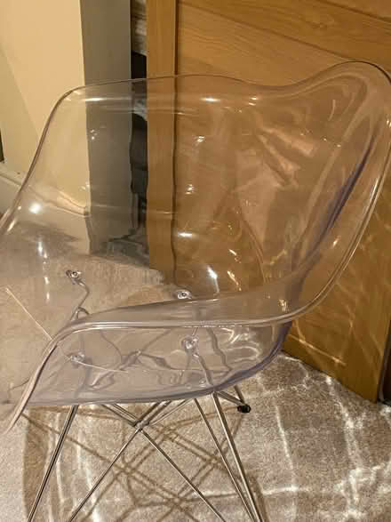 Photo of free Perspex chair with a crack (GU21) #3