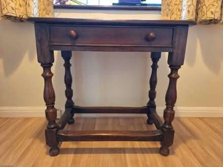 Photo of free Oak hall table with drawer (Southcote RG1) #2