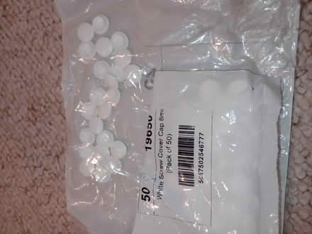 Photo of free White screw cap covers 8mm (Moortown LS17) #1