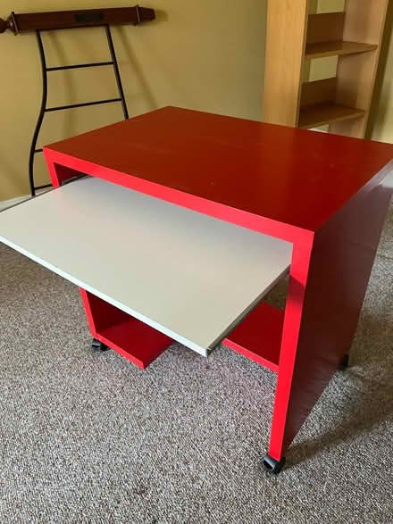 Photo of free Red IKEA desk (Chadds Ford, PA) #2