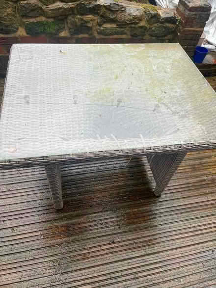 Photo of free Rattan outside table (Sundridge TN14) #2