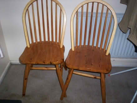 Photo of free Pine chairs x 4 (Sprowston NR7) #1