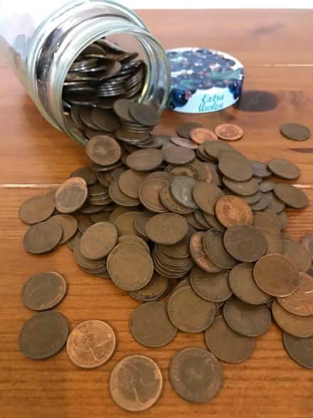 Photo of free Jam Jar of Half Pence Pieces (Harvey Close BS22) #3