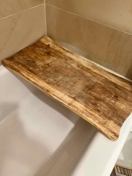 Photo of free Anthropologie wood bath caddy (dumbo) #2