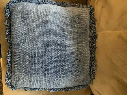 Photo of free Blue chinelle couch pillow (Bellevue) #3