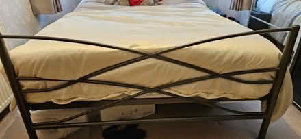 Photo of free Double Metal Bed Frame and Mattress (Woodhouse Mill S13) #2