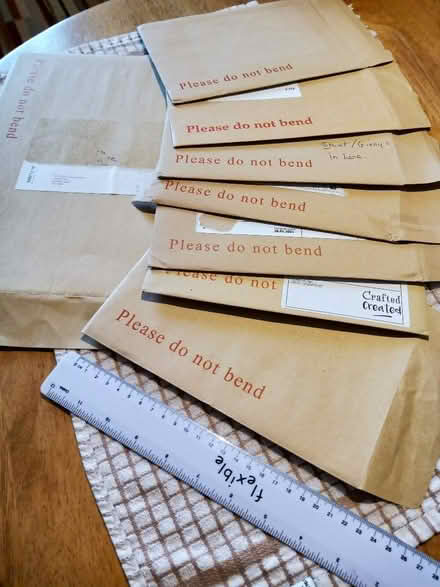 Photo of free 8 hard backed envelopes - used ! (mostly C5 size) (Hillsborough S6) #1