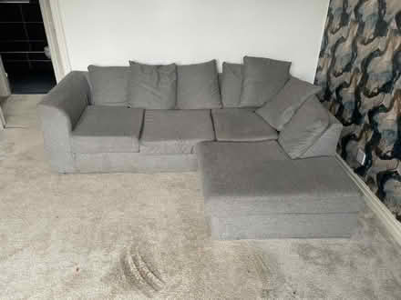 Photo of free Grey corner settee (Great Marton Moss FY4) #1