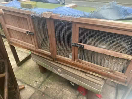 Photo of free Rabbit hutch and hay (Earby BB18) #1