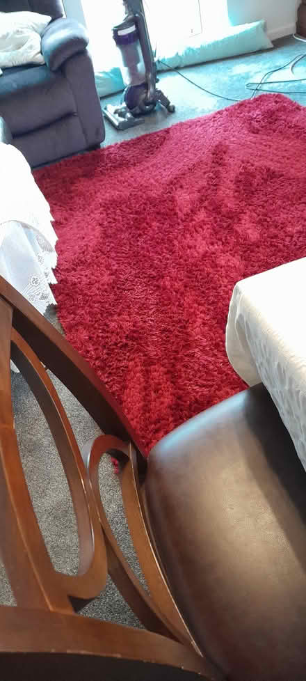 Photo of free Red deep pile large rug (Crewe, Rope) #1