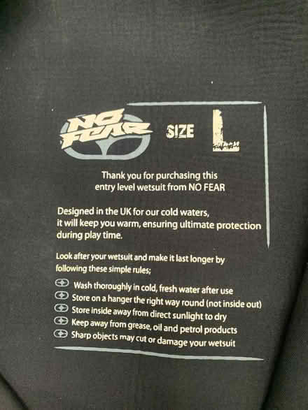 Photo of free Wetsuit (Glenridding CA11) #3