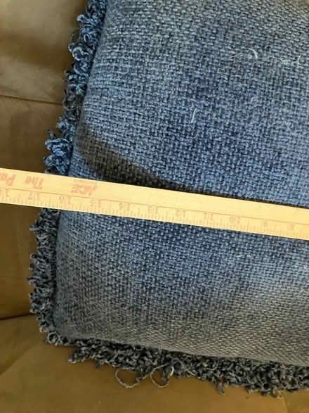 Photo of free Blue chinelle couch pillow (Bellevue) #2